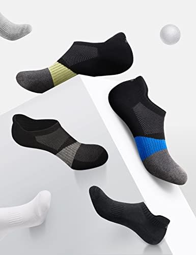 CS CELERSPORT 12 parova za gležnjeve čarape Atletski jastuk Sport s niskim izrezanim čarapama ， crne*6+crno i sivo*6, veliko