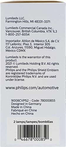 Philips Automobilska rasvjeta 9008 Crystalvision Platinum nadogradnja žarulja prednjih svjetala, pakiranje od 2