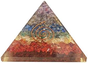 Kachvi Sedam čakra energetski generator Reiki zacjeljivanje kristalnih orgona Pyramid Zaštita i meditacija joga 2,5-3 inča