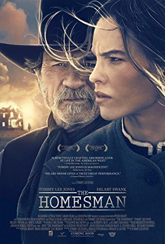 Originalni promo filmski plakat za Homesman 13.5 x20 Tommy Lee Jones Hilary Swank