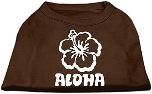 Mirage proizvodi za kućne ljubimce Aloha cvjetni zaslonski zaslon košulja, mala, zelena