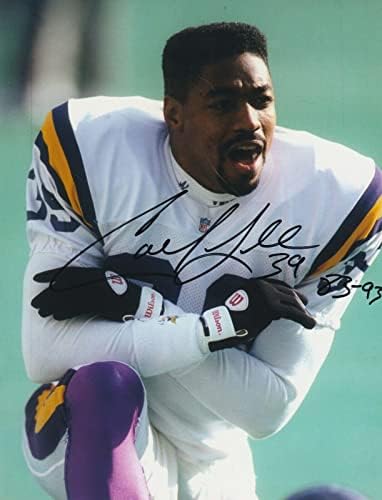 Carl Lee Minnesota Vikings Action potpisan 8x10 - Autografirane NFL fotografije