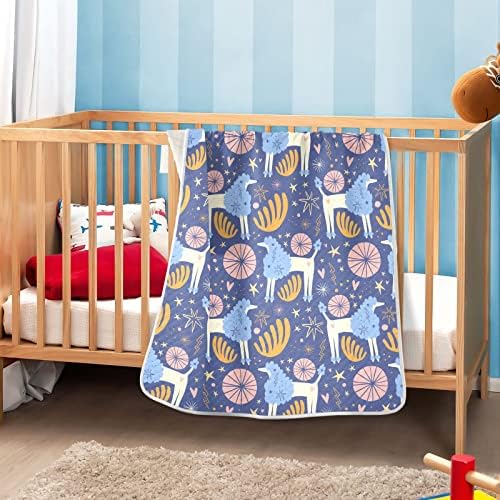 Swaddle pokrivač Clipart pamuka pamuka za dojenčad, primanje pokrivača, lagana mekana pokrivača za krevetić, kolica, rasadnici, 30x40