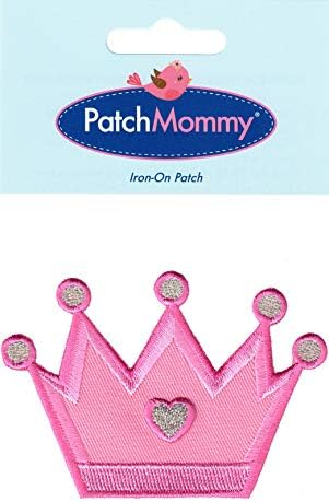 PatchMommy princeza kruna zakrpa, željezo/šivanje - aplikacije za djecu