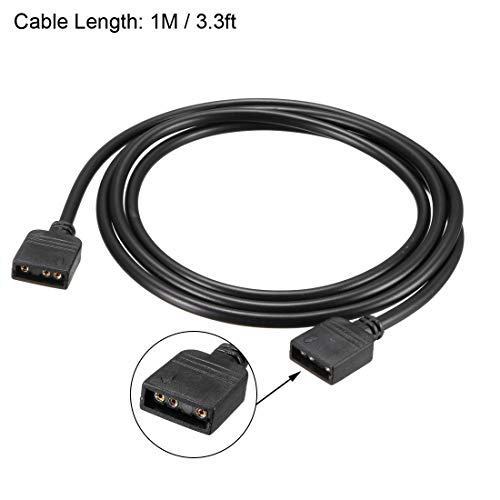 Razdjelnik kabela od žene do žene 3-pinski produžni kabel 5050 3528 žica za LED trake duljine 1m