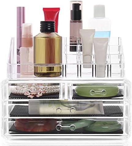 SLNFXC Organizator za šminku na stolnoj površini kozmetička ladica za skladištenje prozirni držač