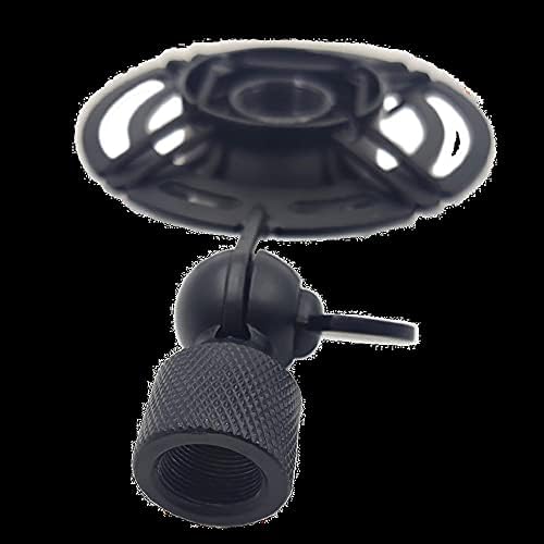 + Mat crni metalni Prijenosni vijčani mikrofon s udarnim nosačem antivibracijsko postolje za mikrofon