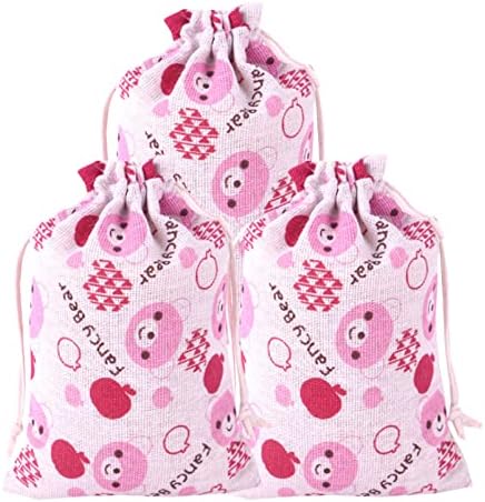 Dušice ružičaste životinje medvjede torbe s poklon vrećicom crvena jabuka pljuskova torba za djevojčice rođendan, Valentinovo, Dan