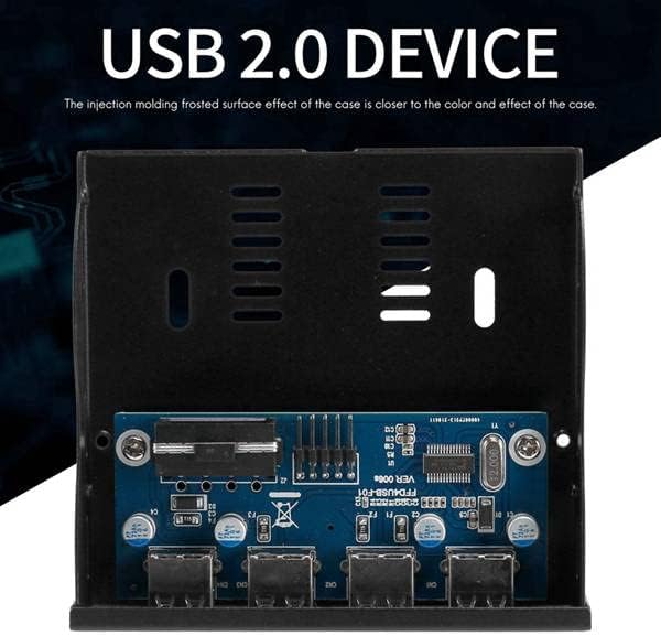 Popidome 3,5 inčni disketa 4 USB 2.0 Hub USB 2.0 konektor za proširenje prednje ploče s 10pin kabelom za radnu površinu