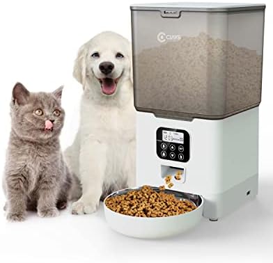 Automatske hranilice za mačke od 5,6 l, dozator mačje hrane za 20 obroka, 4 obroka dnevno, dozator suhe hrane za kućne ljubimce za