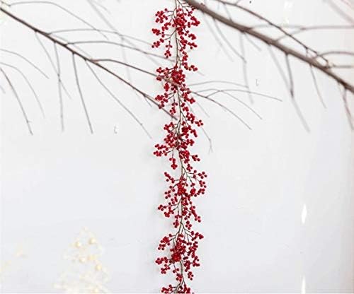 Ganfanren crvena bobica vijenca božićna reznica umjetnih voća ukrasi drveća ukrasi viseći ukrasi kućni ukras vjenčanja