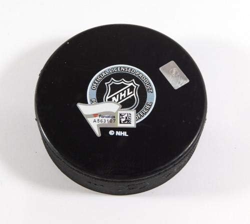 Jean-Francois Berube potpisao je suvenirni hokejski pak NHL - a 07-NHL pakove s autogramima