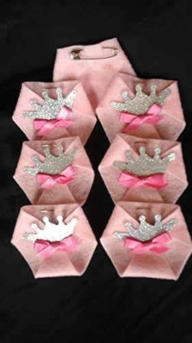 Igra za bebe tuširanje 24pack prljava pelena Princess Silver Crowns