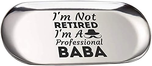Nisam umirovljena profesionalna košulja Baba očeva košulja ključ židovskog držača za prsten jelo od 7 inča ladica za vjenčanje