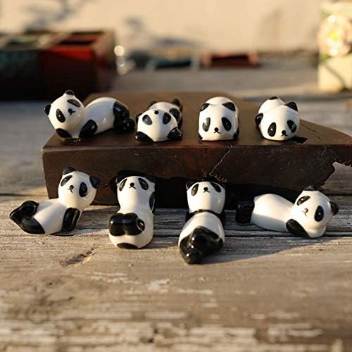 8 PCS Set Slatka panda keramička stalak za stalak za odmor