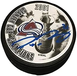 Peter Forsberg potpisao je pak prvaka Stanli Kupa 2001. - Colorado Evelanche - NHL Pak s autogramima