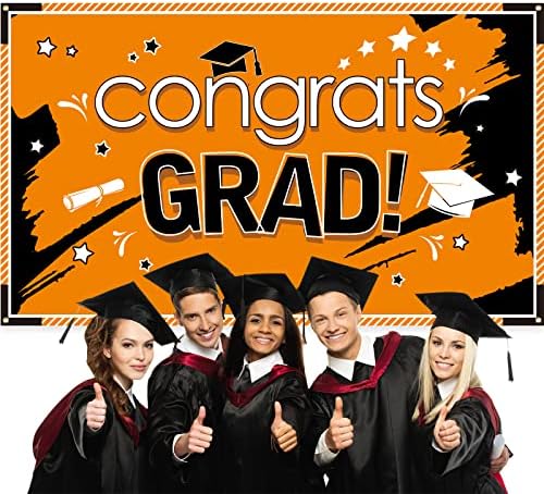 Klasa od 2023 čestitke zastupnicima za diplomirane zabave 2023, velikih 70,87 x 43,31 inča ukras za diplomiranje tkanina za diplomiranje