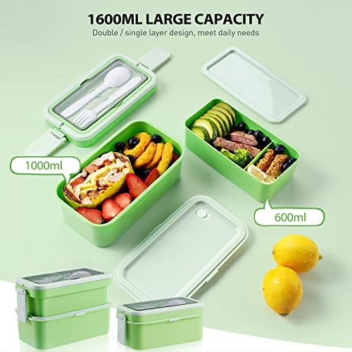 Kutija za ručak za odrasle, Bento spremnici za ručak za odrasle / djecu koji se mogu slagati, nepropusna kutija za ručak za Bento set