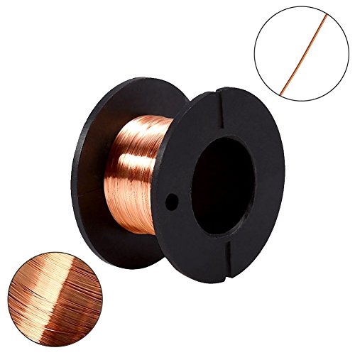 5pcs emajlirana bakrena žica za namatanje magneta debljine 0,1 mm duljine 12m za spajanje ili lemljenje.