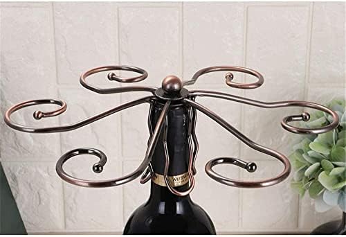 Ives komercijalni vinski nosač vina metalna metalna boca vina i nosač stakla stalak za vinsko stalak 6 kuka samostojeći stolni stalak