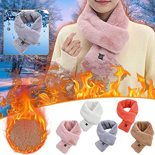 Zimsko grijanje šal za žene muškarce, USB grijani šal, grijani šal za omot vrata Topli mekani šalovi, bez baterije