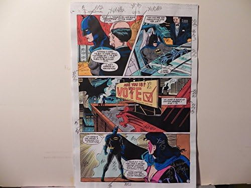 Detektivski stripovi 653 Batman Production Art s potpisom A. Roja A. M. / A. M. 12