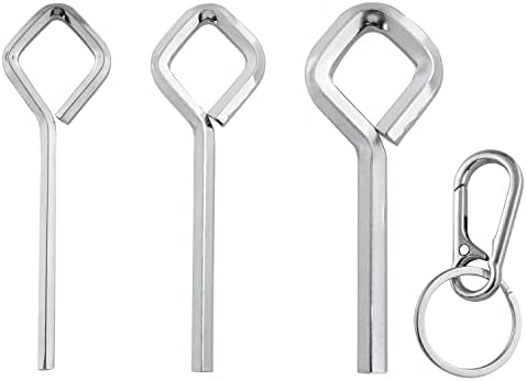 Jianling 1 set imbus ključeva u obliku dijamanta, set imbus ključeva, ključ za vrata uređaja za izlaz u nuždi s potisnom šipkom, srebrni