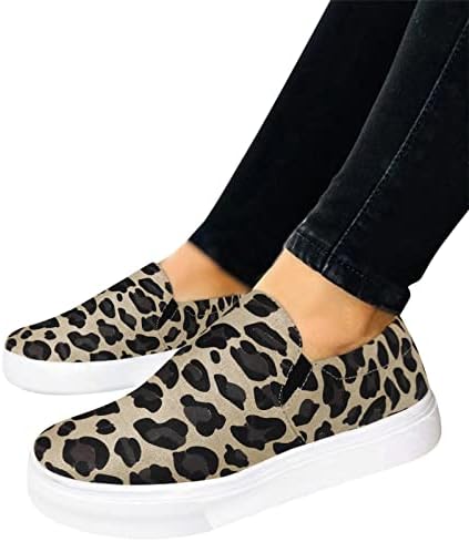 Ladies Fashion Thibn Leopard Print niska vrhunska velika veličina ležerne cipele casual cipele za žene za jesen