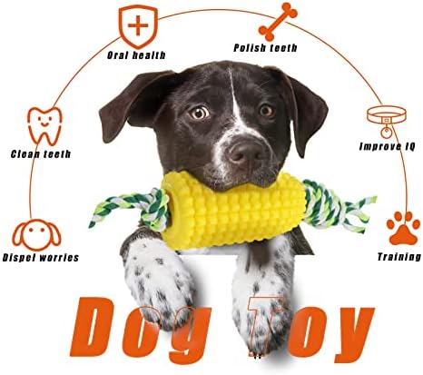 Coecosi pseće kukuruz igračka ， interaktivni molarni štap za kućne ljubimce u obliku kukuruza ， igračke za žvakanje od štenaca, žileći