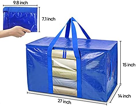 Preveliki pokretni vrećica s patentnim zatvaračem i nosač ručka teške torba za skladištenje prostora za uštedu prostora Kontejneri