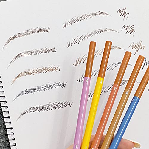 Izuzetno tanka rotirajuća olovka za obrve s dvostrukom glavom Vodootporna prirodna šminka koja se ne razmazuje dugotrajna nijansa boje