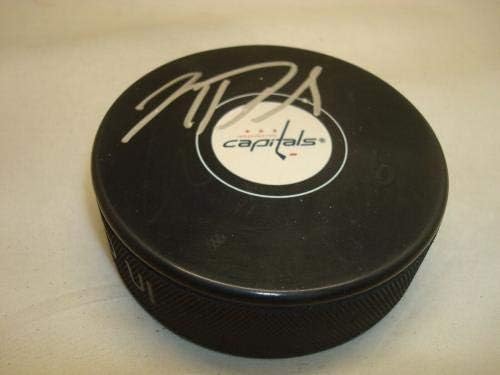 Mike Richards potpisao je hokejaški pak Vašington Capitals s autogramom 1-u-NHL Pak s autogramom