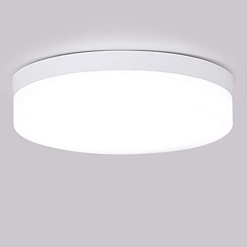 DLLT 12W LED Flush Mount Strop Svjetlo, 4,72 ravna moderna okrugla osvjetljenja, 100 W ekvivalentna bijela stropna svjetiljka za ormar/kupaonica/hodnik/trijem/praonica