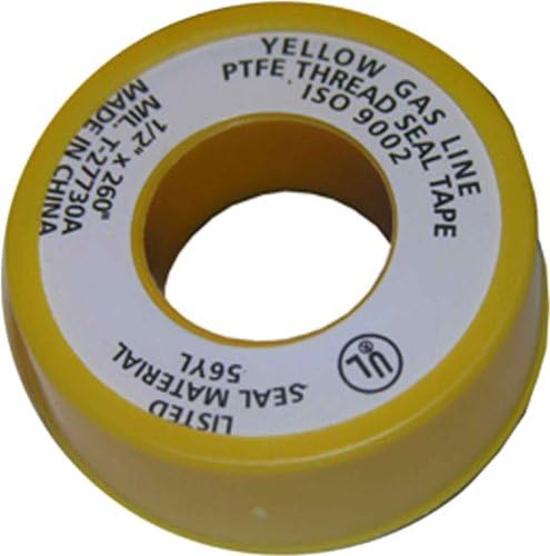 LASCO 11-1029 PTFE Extra teška plinska linija za brtvljenje cijevi, 1/2-inčni x 260-inčni, žuta