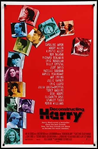 Dekonstruiranje Harryja - 27 X40 D/S Originalni filmski plakat One List Woody Allen 1997