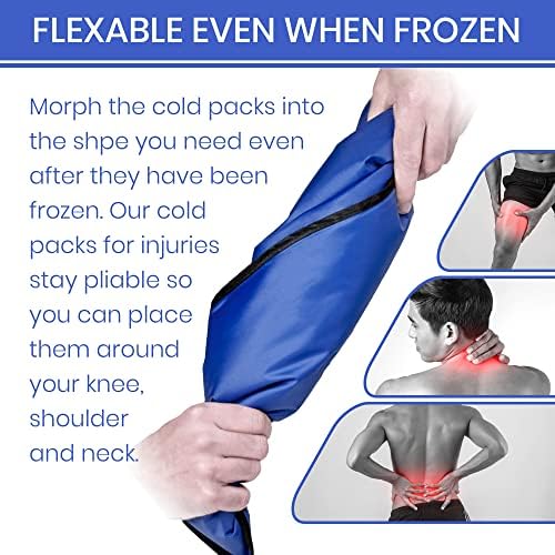 Pakovanje hladne terapije s gelom Buck ' O-paket leda za vrat i ramena - gel podloga za zamrzavanje za višekratnu upotrebu za oticanje,