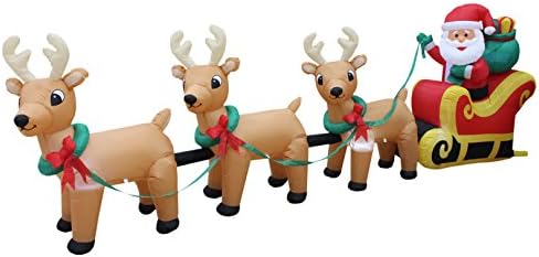 Dva paket za ukrase za božićne zabave, uključuje 6 stopa visok božićni nativiti prizor za rođenje s tri kraljeve stabilne ovce stabilne,