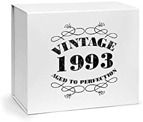 Poklon kutije s poklopcima-magnetska poklon kutija-bijela poklon kutija za 30. rođendan u 5 veličina-Vintage-mala