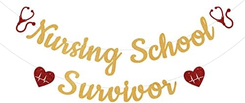 Naslov za preživjeli sestrinsku školu - Čestitamo sestra Bunting Sign, 2023 Uredba za diplomiranje medicinskih sestara, čestitke medicinske