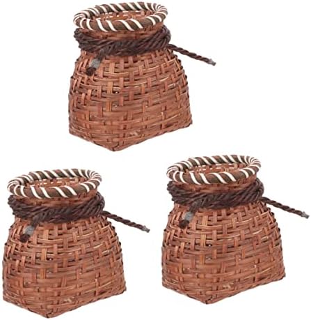 Kabel 3 kom. pakiranje košara od bambusove ribe bambusovo tkanje dječji ukras