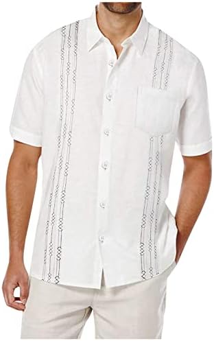 Muška prozračna majica s printom u donjem rublju modna odjeća za plažu s reverima bluze uklopljena havajska majica kratkih rukava