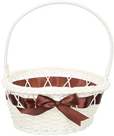 Mala košara za vjenčanje male košare za djevojčice s cvijećem, pletena košara za jaja, ručno izrađena košara za slatkiše, košara za