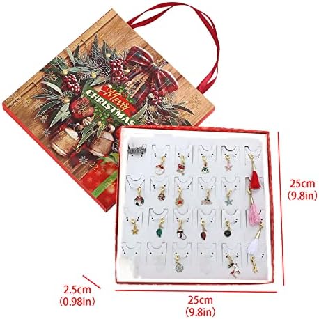 Nakit Prijenosni privjesak Poklon poklon Božićna dječja narukvica adventski kalendar kutija za odbrojavanje nakit setovi zlatni nakit