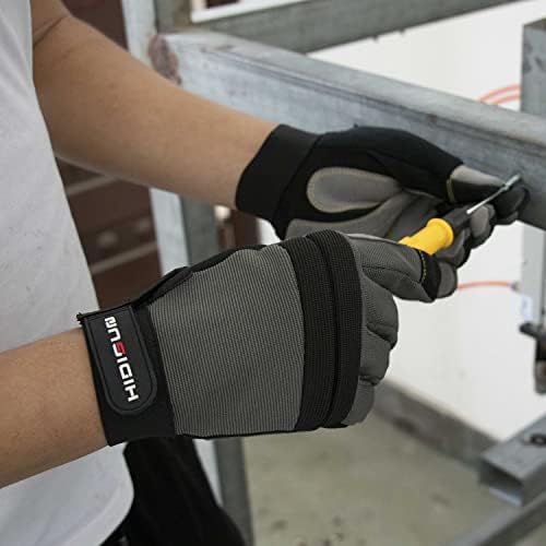 Fleksibilna radna rukavica za muškarce s zaslonom osjetljivim na dodir, komunalne sigurnosne mehaničke rukavice za dvorišne skladišta