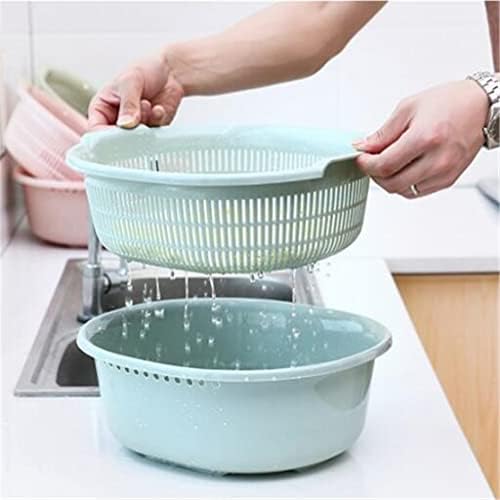 Košarica za odlaganje velika dvostruka odvodna košara sušilica za pranje posuđa Kuhinjski umivaonik za pranje povrća