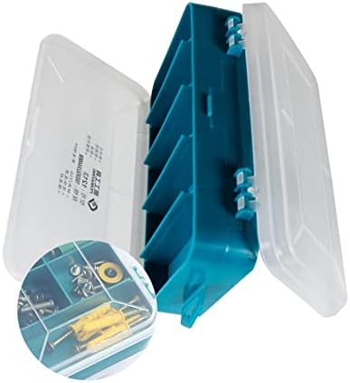 Haosen Lucky Alat Storage Organizator prijenosni prozirni vijci za pohranu Kutija s dvostranim multifunkcionalnim alatom za odlaganje