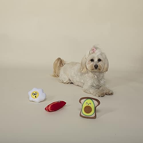 Fringe Studio Plush Dog igrački set, Taco utorak, 3 komada, za male pse