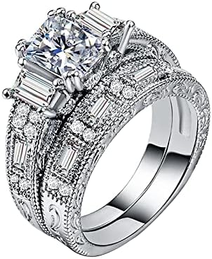 2023 kubični zaručnički prsten cirkonija za angažman prstena puni dijamantni cirkonijski prsten Stilski prstenovi za žene
