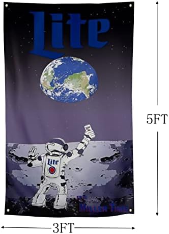 Amakkfy Miller zastava astronaut meme zastava 3x5 stopa smiješni cool zid viseći natpis za dnevnu sobu dekor u spavaonici