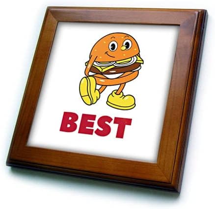 3; slatka slika hamburgera s pločicama u okviru za tekst
